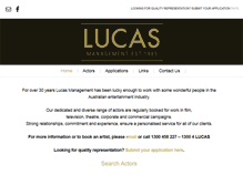 Tablet Screenshot of lucasmanagement.com.au